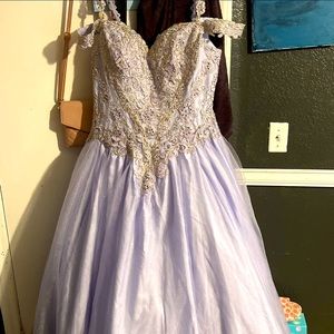 Sweet 16 dress was only worn for about 2 hours size 2xl but can be adjusted!